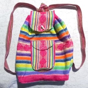 Colorful Striped Women's Backpack